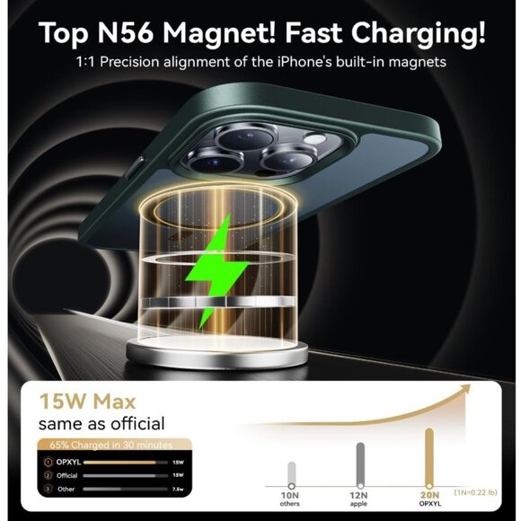 OPXYL CASE For SmartPhone Alpine Green Magnetic for iPhone 16 Pro Case - Picture 3 of 4